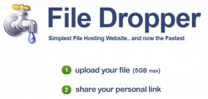 Immagine del sito FileDropper per condividere file grandi