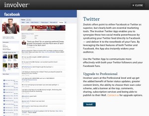 Immagine dell'applicazione Involver Twitter per personalizzare Facebook