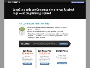 Immagine dell'applicazione LunarStore per personalizzare Facebook