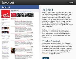 Immagine dell'applicazione Involver RSS Feed per personalizzare Facebook