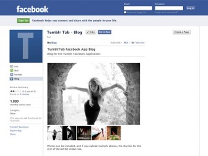 Immagine dell'applicazione Tumblr Tab per personalizzare Facebook