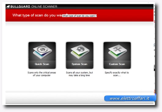 Immagine dell'antivirus online BullGuard Online Scanner