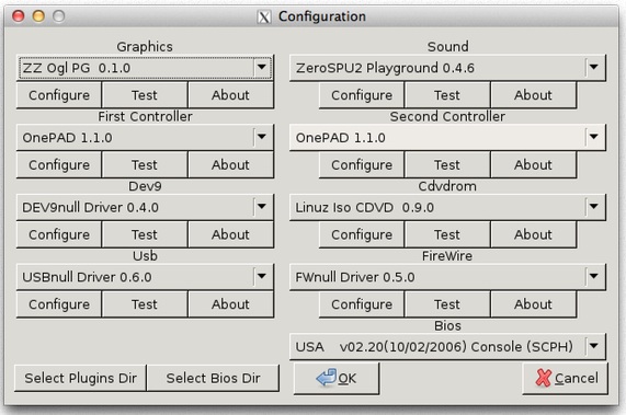 Test configuration. Graphics configuration.