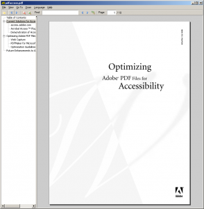 Immagine del software Sumatra PDF per leggere PDF 