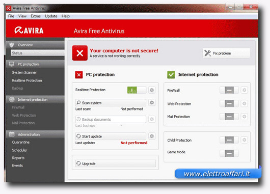 Immagine dell'antivirus gratis Avira Free Antivirus