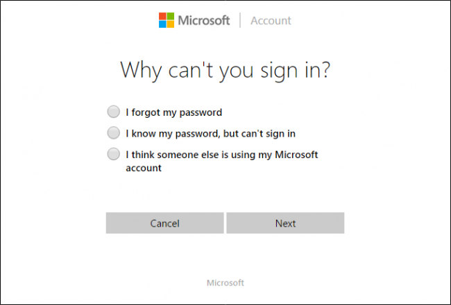 resettare la password su windows 10