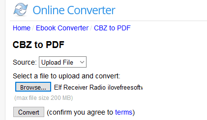 cbz to cbr file converter online